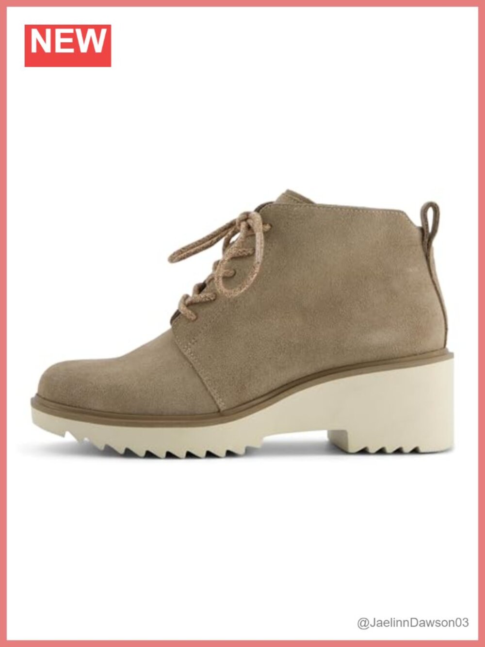 TOMS Maude Lace Up Suede Wedge Bootie Ankle Boots Women's
